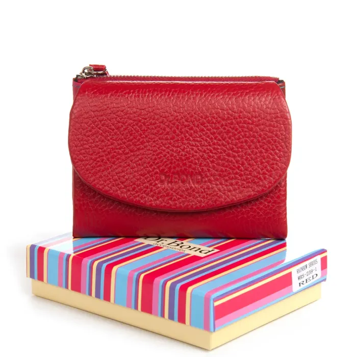 Кошелек Rainbow Женский кожа DR. BOND WRS-239-1 red