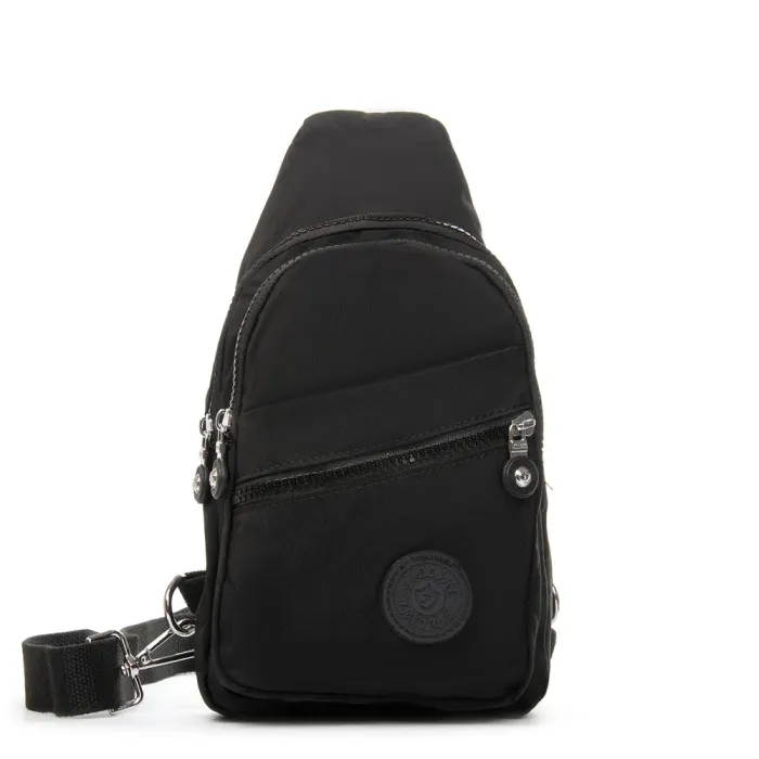 Сумка Женская Текстиль бананка полиамид Jielshi 0879 black