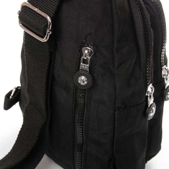 Сумка Женская Текстиль бананка полиамид Jielshi 0879 black