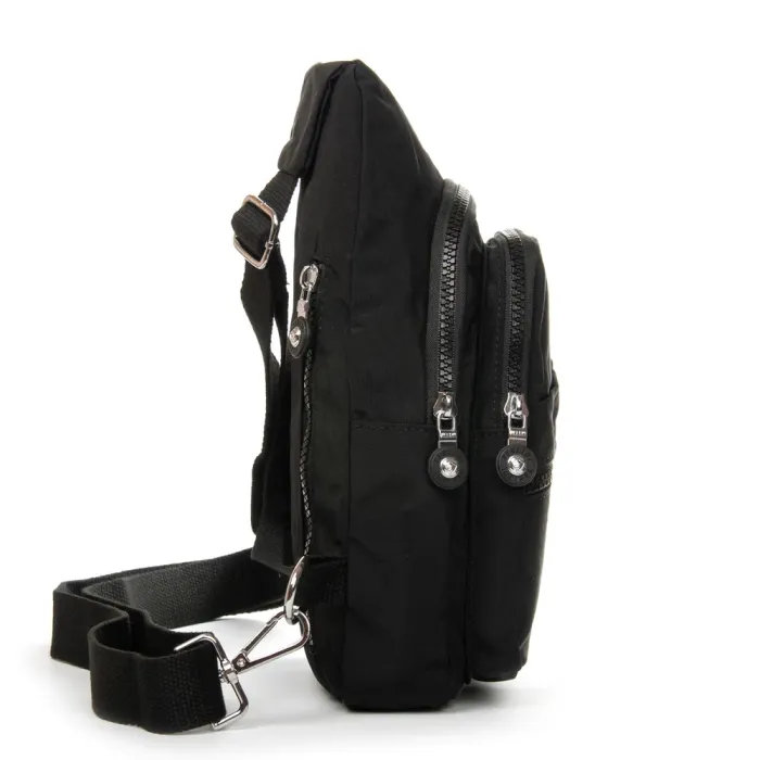 Сумка Женская Текстиль бананка полиамид Jielshi 0879 black