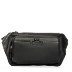 Сумка Мужская На пояс кожа BRETTON 4008-7 black