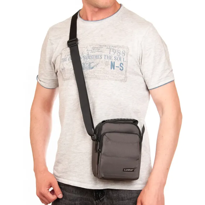 Сумка чоловіча Планшет нейлон Lanpad 53257 black