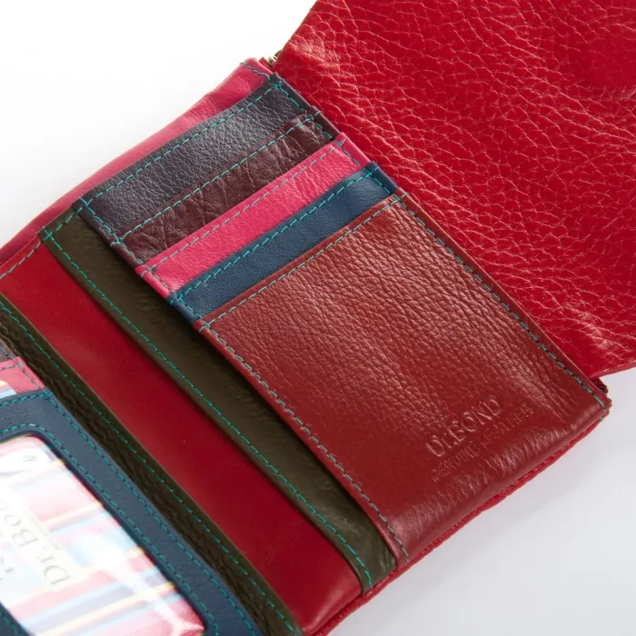 Кошелек Rainbow Женский кожа DR. BOND WRS-239-1 red