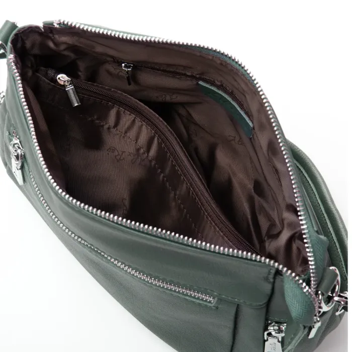 Сумка Женская Классическая кожа ALEX RAI 2048-9 blue-green