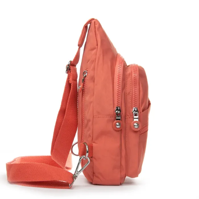 Сумка Женская Текстиль бананка полиамид Jielshi 0879 orange