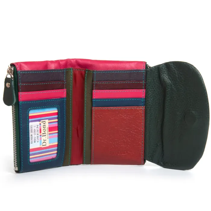 Кошелек Rainbow Женский кожа DR. BOND WRS-239-1 green