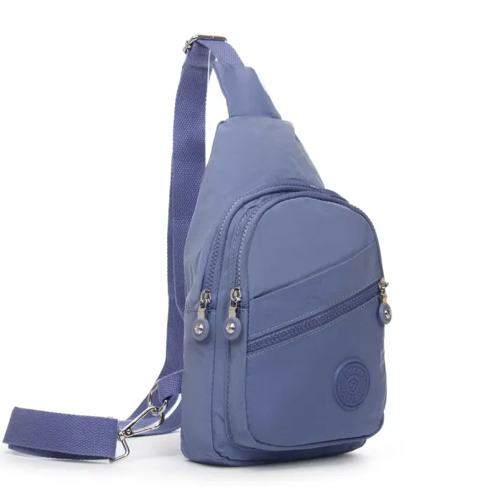 Сумка Женская Текстиль бананка полиамид Jielshi 0879 blue