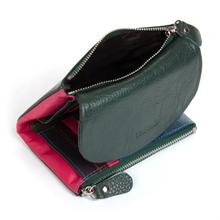 Кошелек Rainbow Женский кожа DR. BOND WRS-239-1 green