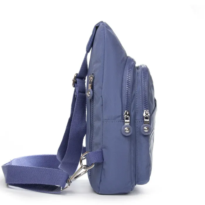 Сумка Женская Текстиль бананка полиамид Jielshi 0879 blue