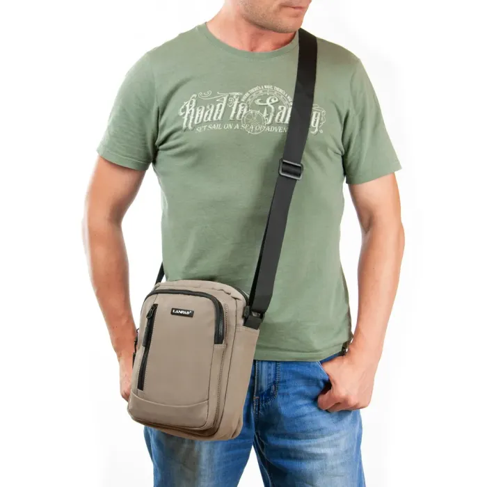 Сумка Мужская Планшет нейлон Lanpad 15068 khaki бол