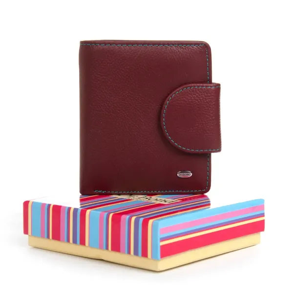 Кошелек Rainbow Женский кожа DR. BOND WRS-415-1 wine red