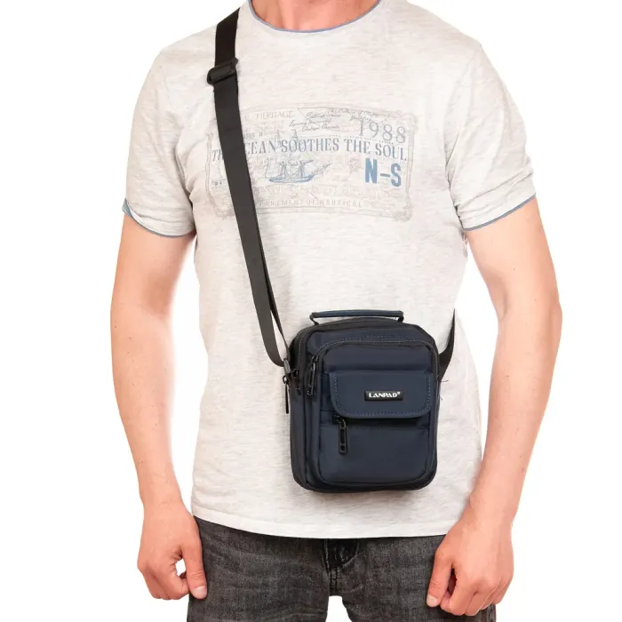 Сумка Мужская Планшет нейлон Lanpad 18042 blue