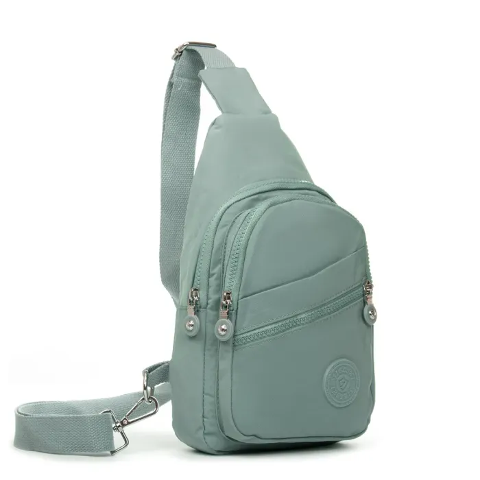 Сумка Женская Текстиль бананка полиамид Jielshi 0879 b.blue