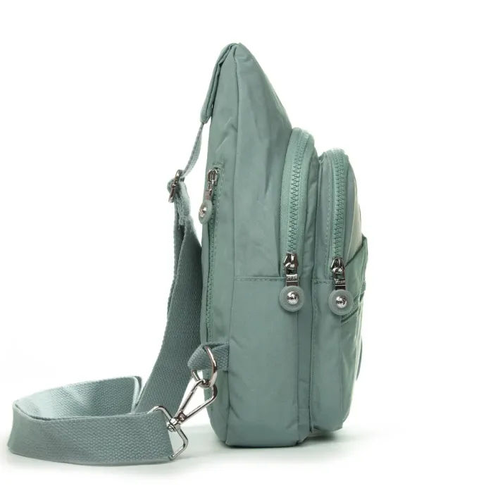 Сумка Женская Текстиль бананка полиамид Jielshi 0879 b.blue