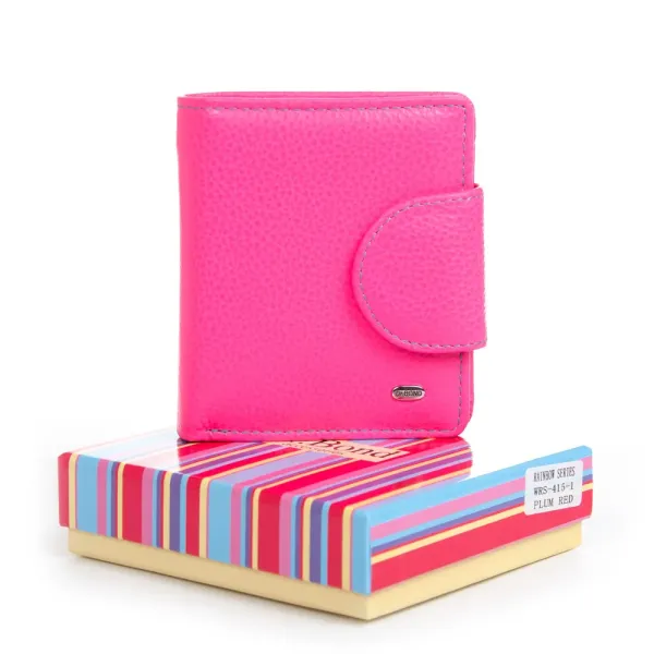 Кошелек Rainbow Женский кожа DR. BOND WRS-415-1 plum-red