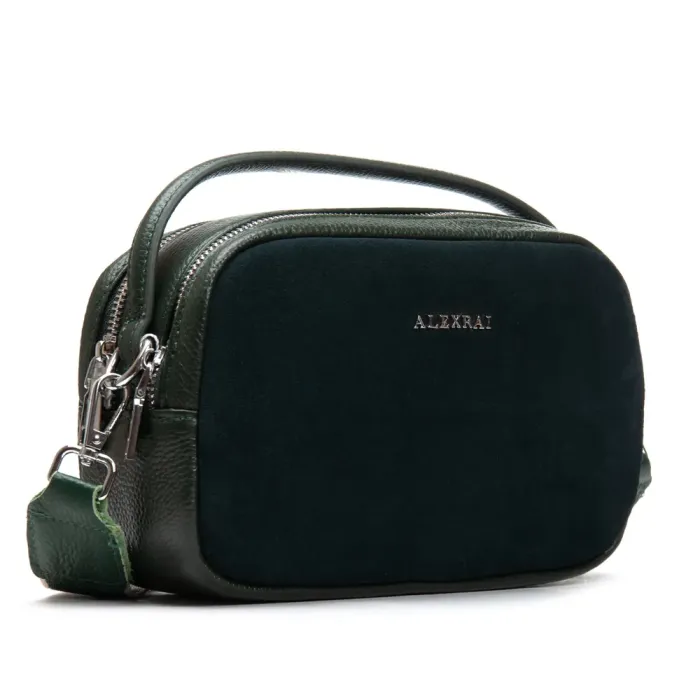 Сумка Женская Классическая замш ALEX RAI 99126 green