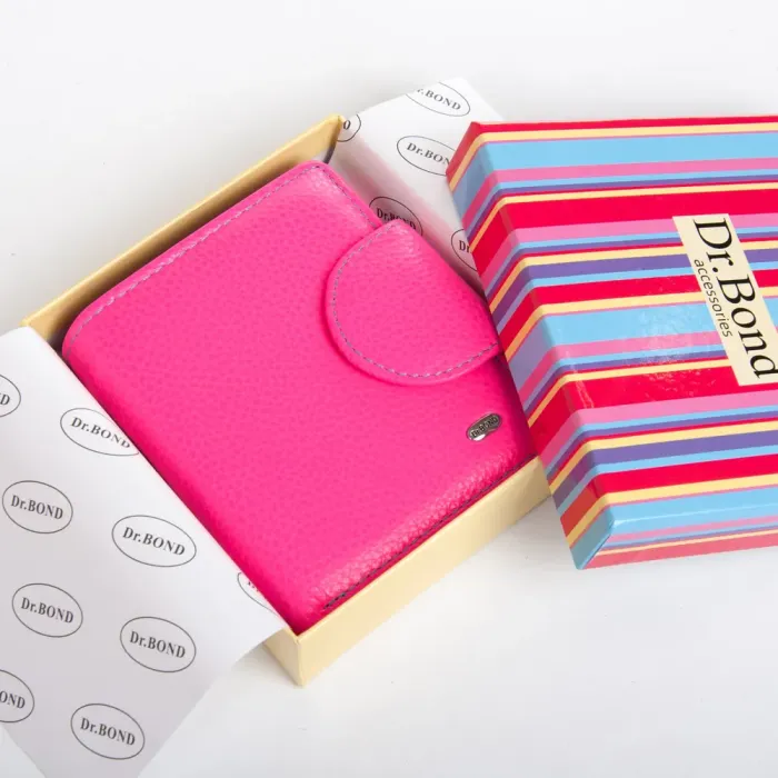 Кошелек Rainbow Женский кожа DR. BOND WRS-415-1 plum-red