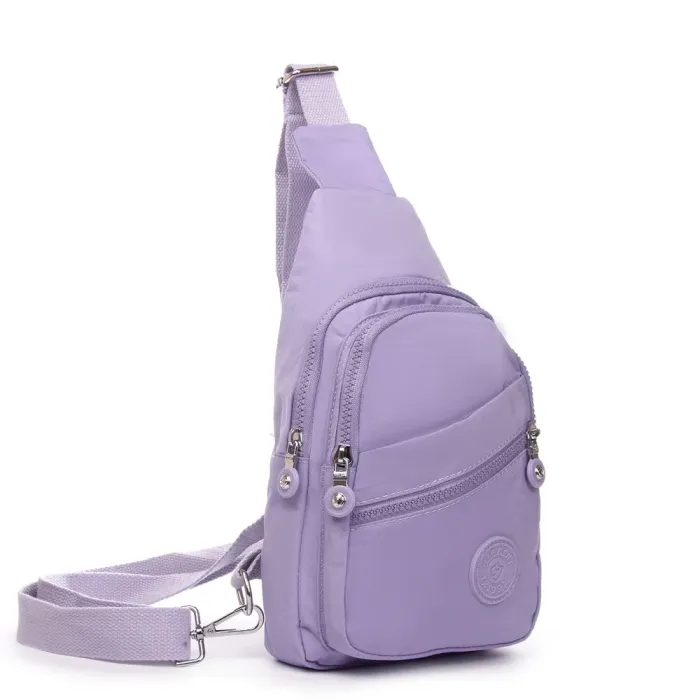 Сумка Женская Текстиль бананка полиамид Jielshi 0879 l.purple