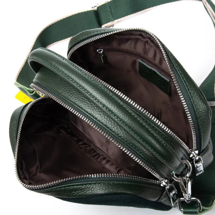 Сумка Женская Классическая замш ALEX RAI 99126 green