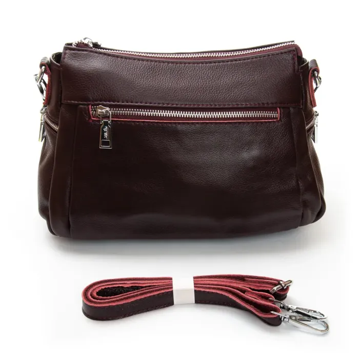Сумка Женская Классическая кожа ALEX RAI 2048-9 d.wine red