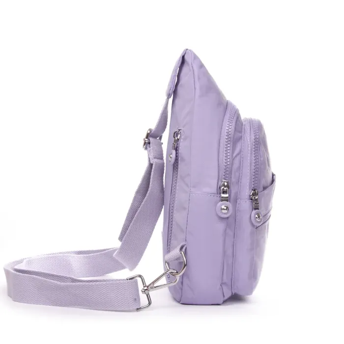 Сумка Женская Текстиль бананка полиамид Jielshi 0879 l.purple