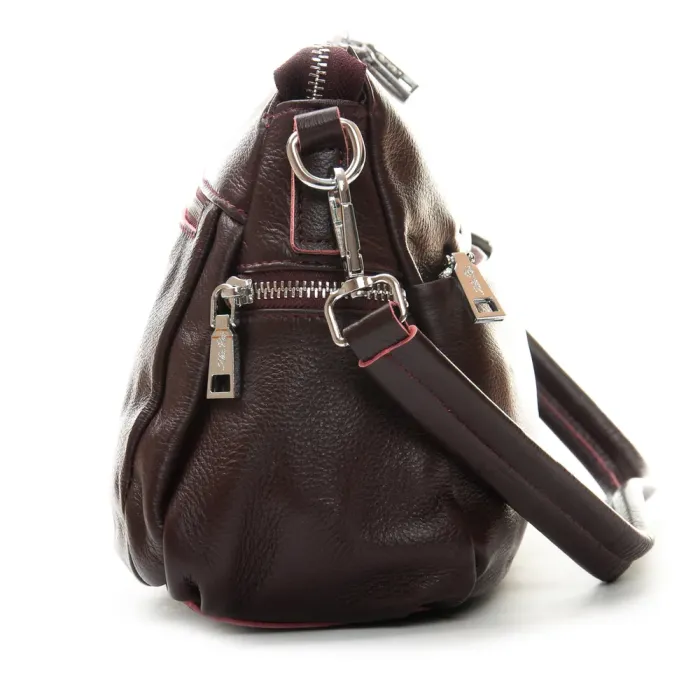 Сумка Женская Классическая кожа ALEX RAI 2048-9 d.wine red