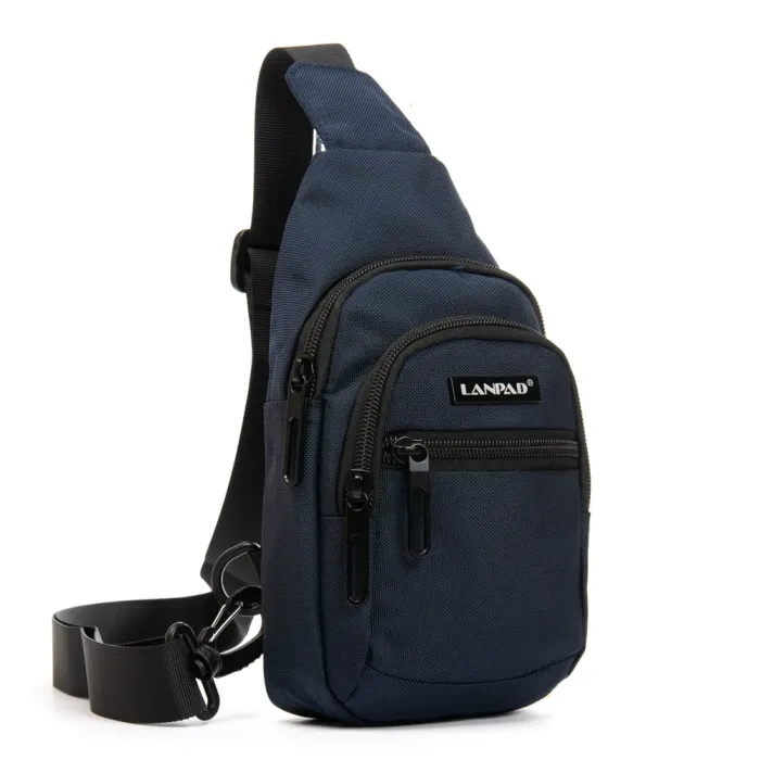Сумка Мужская На Плечо нейлон Lanpad 65365 blue