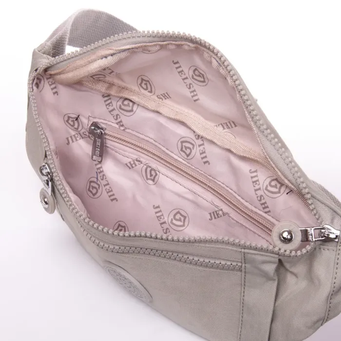 Сумка Женская Текстиль на пояс полиамид Jielshi C25 beige