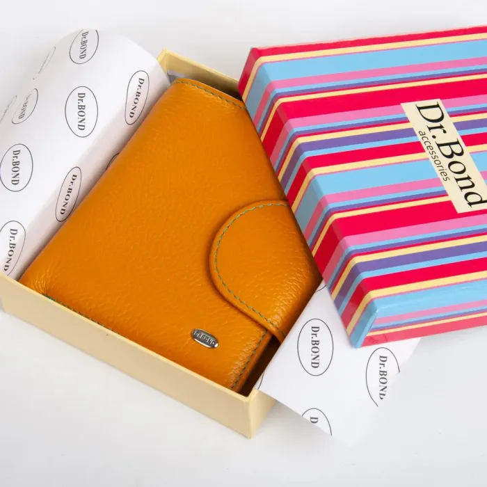 Кошелек Rainbow Женский кожа DR. BOND WRS-415-1 yellow