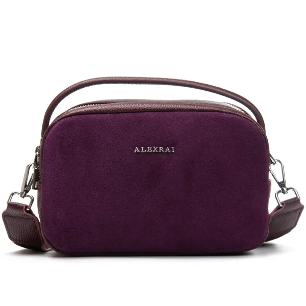 Сумка Женская Классическая замш ALEX RAI 99126 bordo