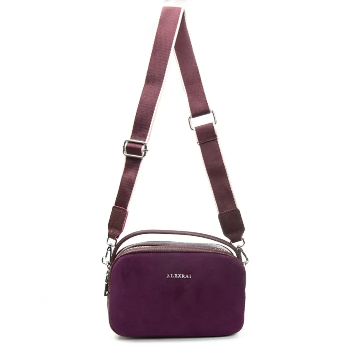 Сумка Женская Классическая замш ALEX RAI 99126 bordo