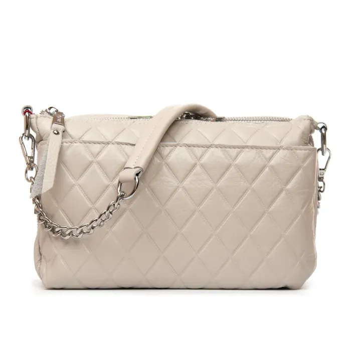 Сумка Женская Классическая кожа ALEX RAI 93055 beige