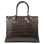 Сумка Женская Классическая кожа ALEX RAI 1561 brown croco