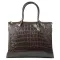 Сумка Женская Классическая кожа ALEX RAI 1561 brown croco