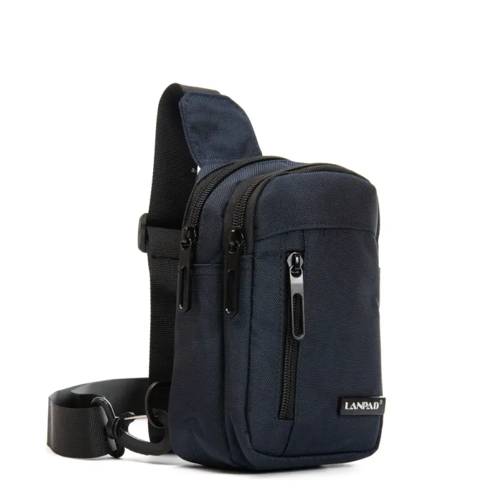 Сумка Мужская На Плечо нейлон Lanpad 0930 blue