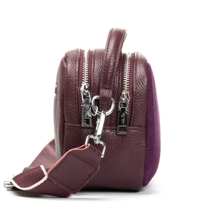 Сумка Женская Классическая замш ALEX RAI 99126 bordo