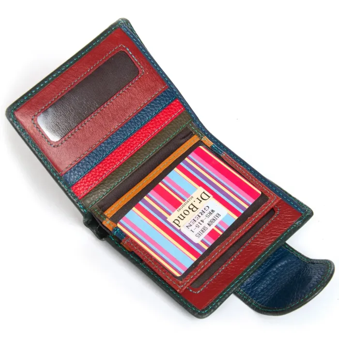 Кошелек Rainbow Женский кожа DR. BOND WRS-415-1 green