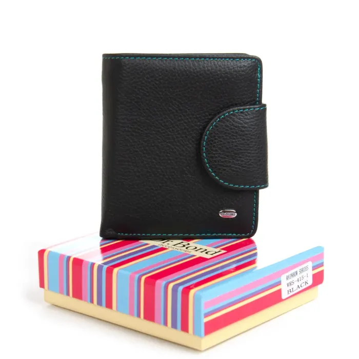 Кошелек Rainbow Женский кожа DR. BOND WRS-415-1 black