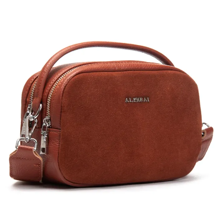 Сумка Женская Классическая замш ALEX RAI 99126 camel