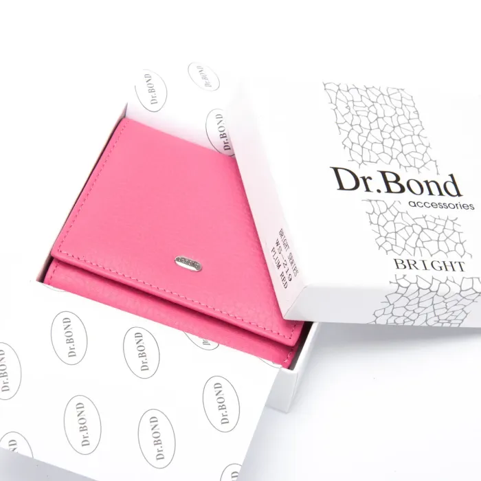 Кошелек Bright Женский кожа DR. BOND WS-219 plum-red