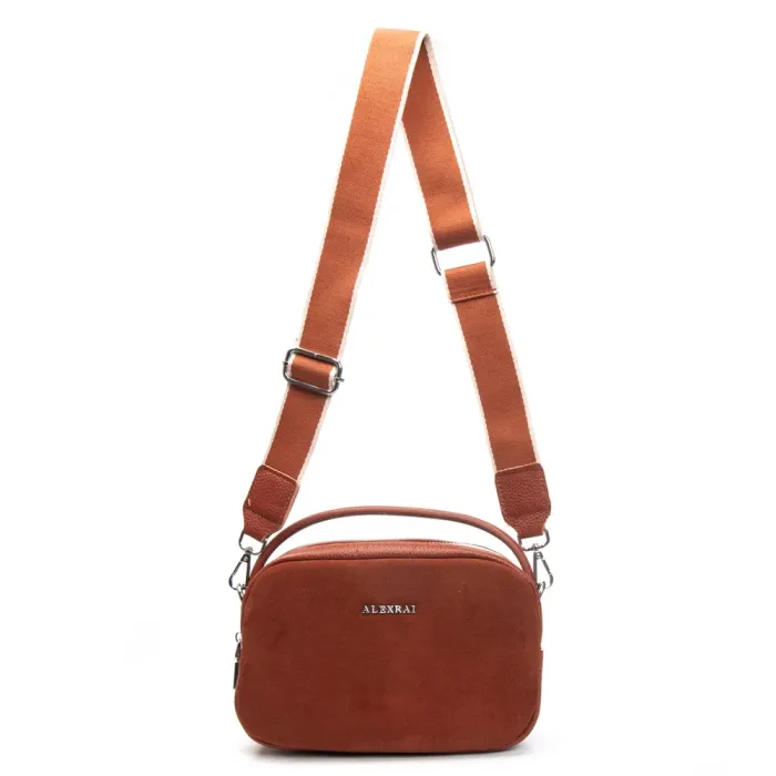 Сумка Женская Классическая замш ALEX RAI 99126 camel