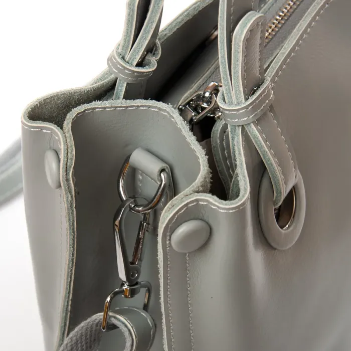 Сумка Женская Классическая кожа ALEX RAI 1546 light-grey