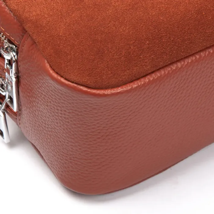 Сумка Женская Классическая замш ALEX RAI 99126 camel