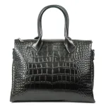 Сумка Женская Классическая кожа ALEX RAI 1561 black croco