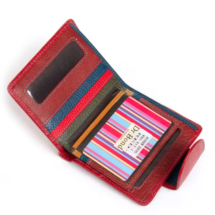 Кошелек Rainbow Женский кожа DR. BOND WRS-415-1 red