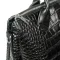 Сумка Женская Классическая кожа ALEX RAI 1561 black croco