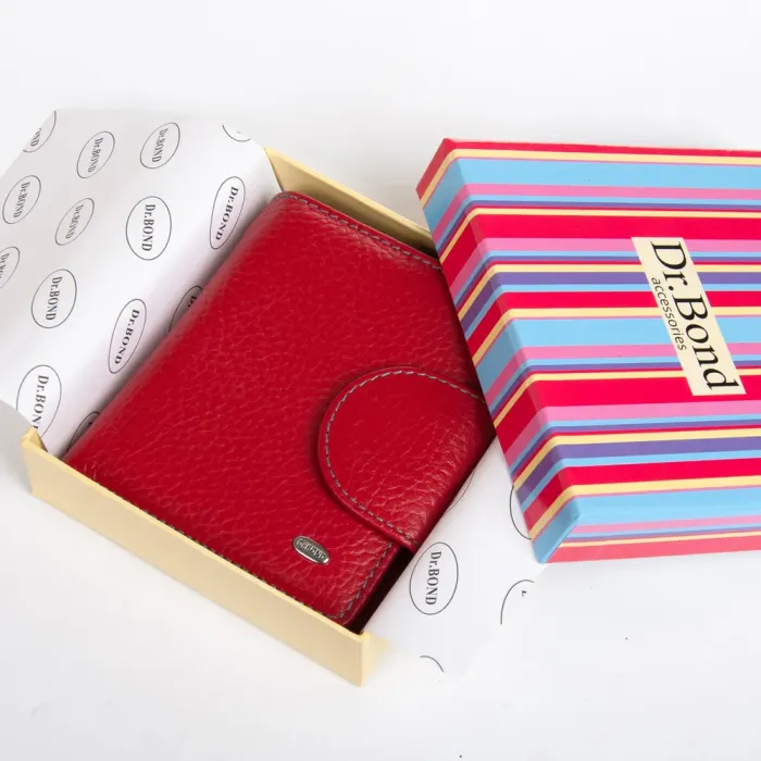 Кошелек Rainbow Женский кожа DR. BOND WRS-415-1 red