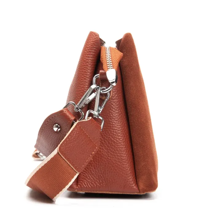 Сумка Женская Классическая замш ALEX RAI 99119 camel