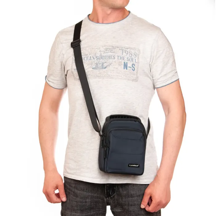 Сумка Мужская Планшет нейлон Lanpad 3730 blue