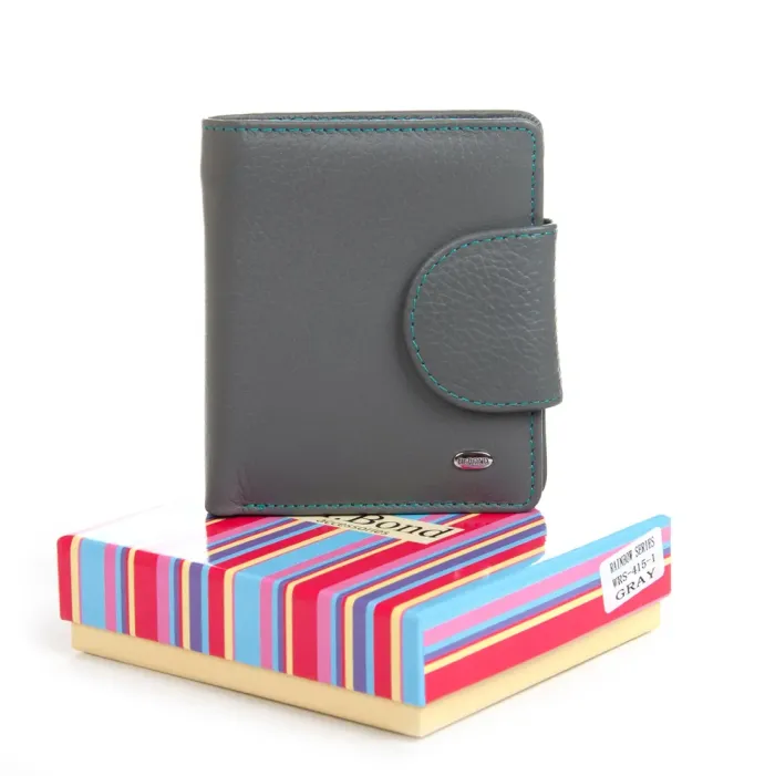 Кошелек Rainbow Женский кожа DR. BOND WRS-415-1 gray